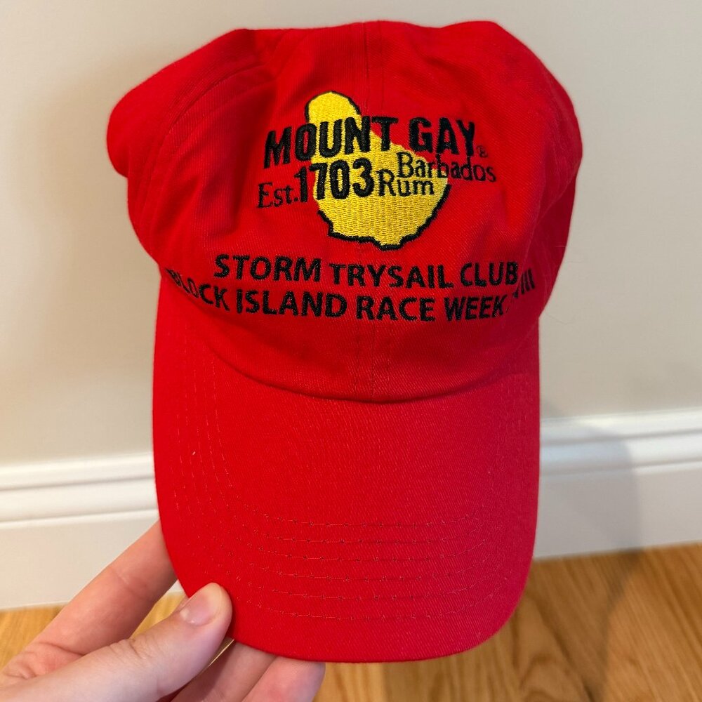 Mount Gay Barbados Rum red hat - Block Island Race Week XXVIII, NEW!